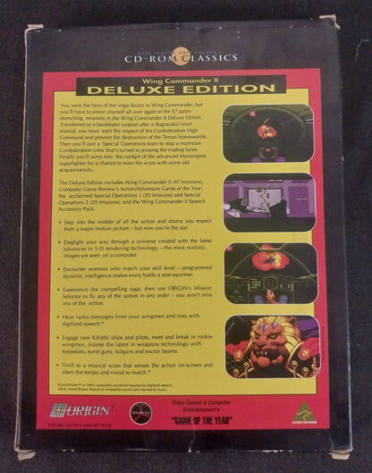 PC CD-ROM, Wing Commander II, Deluxe Edition