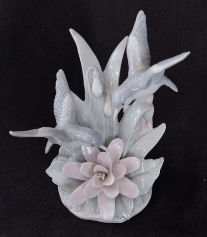 Royal Crown Vintage, Arnart Porcelain Pastel Flower & 2 Hummingbird’s, J7