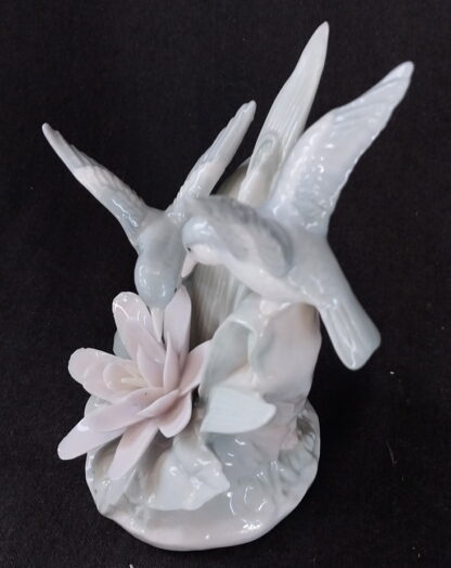 Royal Crown Vintage, Arnart Porcelain Pastel Flower & 2 Hummingbird’s, J7