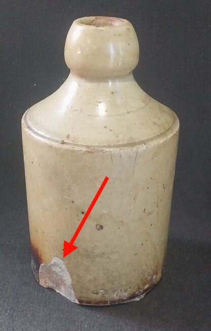 Vintage stone ware bottle, chipped