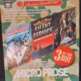 Amiga 500, Game, 3 Action Simulations, Gunship Silent Service, Ranger