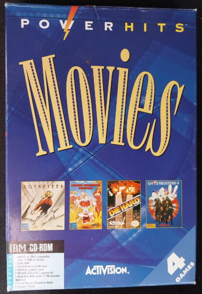 PC, CD-ROM, Movies, Rocketeer, Die Hard, Ghostbusters 2, Hare Raising Havoc