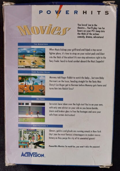 PC, CD-ROM, Movies, Rocketeer, Die Hard, Ghostbusters 2, Hare Raising Havoc