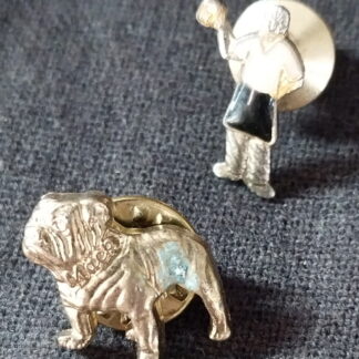 2 Tie Pins Bar Tender and Bull Dog