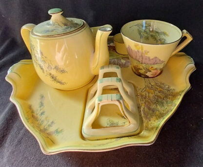 Royal Winton Grimwades England, 4070R, Yellow, Breakfast Set