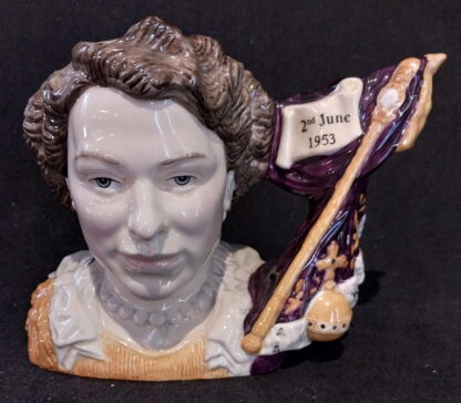 Royal Doulton, Classics, Queen Elizabeth II, Coronation, 2nd June 1953, Toby Jug, #359
