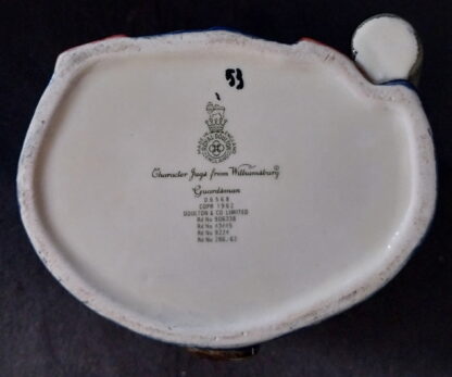 Royal Doulton, Guardsman, 1962, Toby Jug