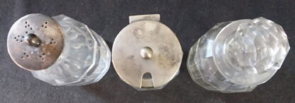 Vintage Cut Crystal, 3 piece Cruet Set