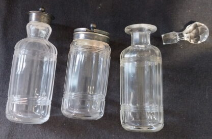 Vintage Cut Crystal, 3 piece Cruet Set