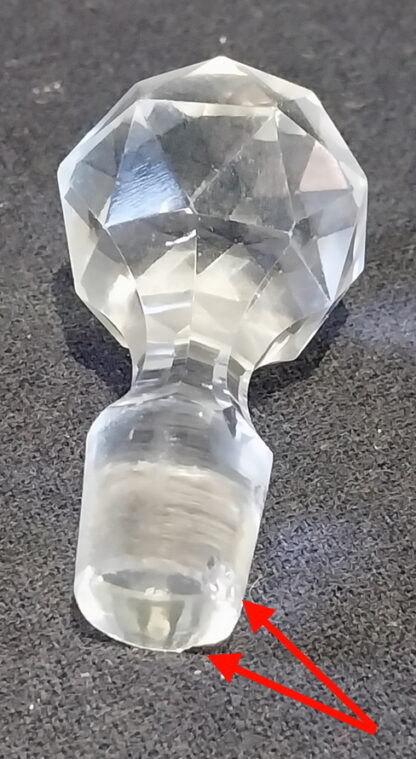 Vintage Cut Crystal, 3 piece Cruet Set
