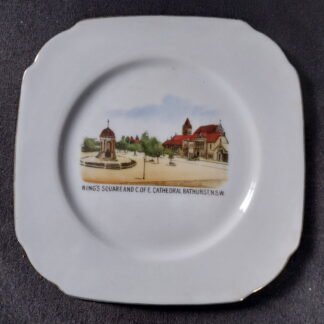 Victoria, Czechoslovakia, Side Plate, King’s Square and COFE Cathedral, Bathurst, NSW