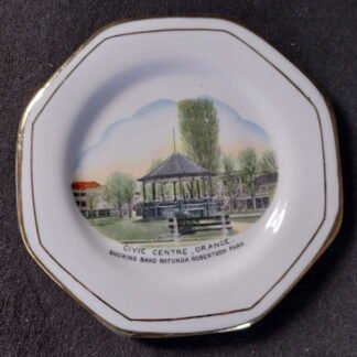 Royal Stafford, Bone China, Civic Centre, Orange, Show Band Rotunda, Robertson Park, Small Plate