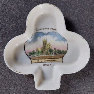 Willow, Art, China, England, Club Shaped dish, R.C. Cathedral, Wagga