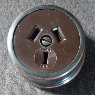 Vintage, Retro, Styled, Wall plug Power , To look like Brass