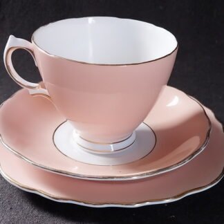 Colclough, Bone China, English, Pascal Pink, Trio