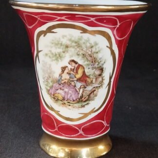 Vintage Porcelaine de Bruxelles "Romance" Vase