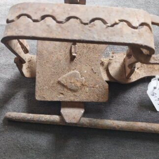 Spade Antique Rabbit / Fox Trap This is for ornamental purposes only. I have seen people make clocks, door bells and foot rests out of traps. this for your artistic freedom I have not altered these traps.