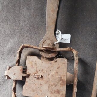 Spade Antique Rabbit / Fox Trap This is for ornamental purposes only. I have seen people make clocks, door bells and foot rests out of traps. this for your artistic freedom I have not altered these traps.