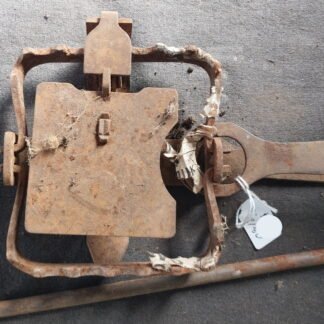 Spade Antique Rabbit / Fox Trap This is for ornamental purposes only. I have seen people make clocks, door bells and foot rests out of traps. this for your artistic freedom I have not altered these traps.