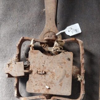 Spade Antique Rabbit / Fox Trap This is for ornamental purposes only. I have seen people make clocks, door bells and foot rests out of traps. this for your artistic freedom I have not altered these traps.
