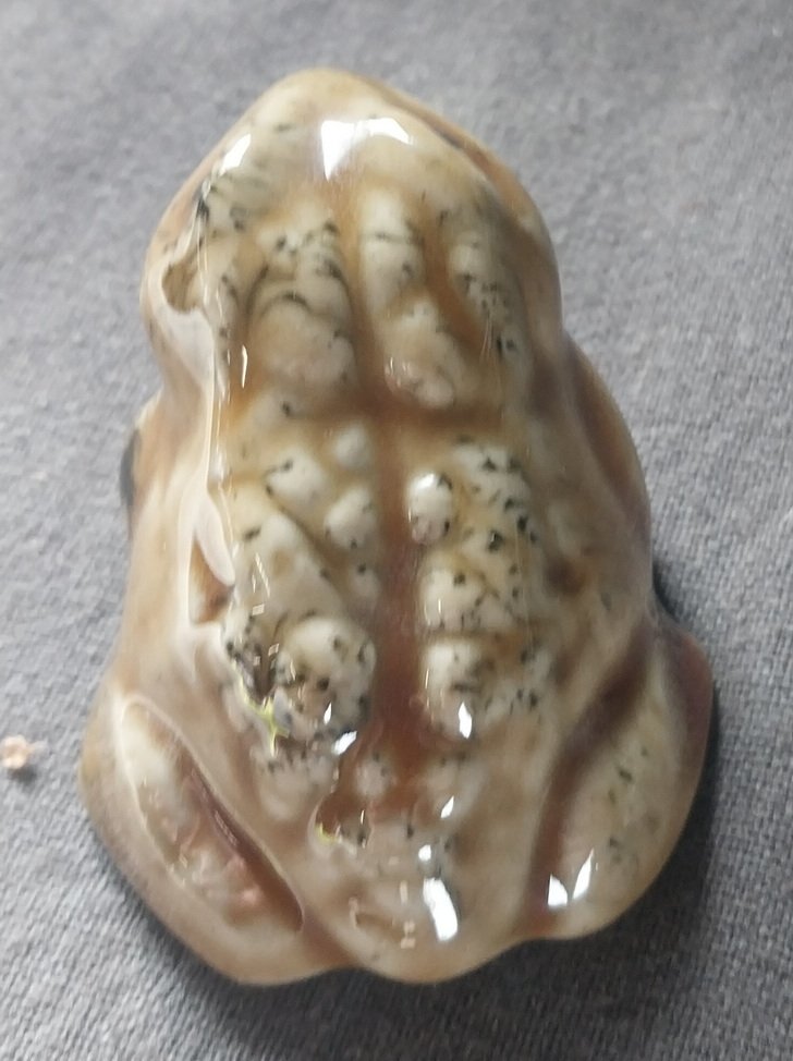 Terracotta Glazed Frog